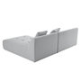Voir la diapositive 5 : LISA DESIGN Onyx - canapé modulable d'angle réversible 4 places - en tissu mailles 3d