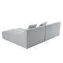 Voir la diapositive 5 : LISA DESIGN Onyx - canapé modulable d'angle réversible 4 places - en tissu mailles 3d