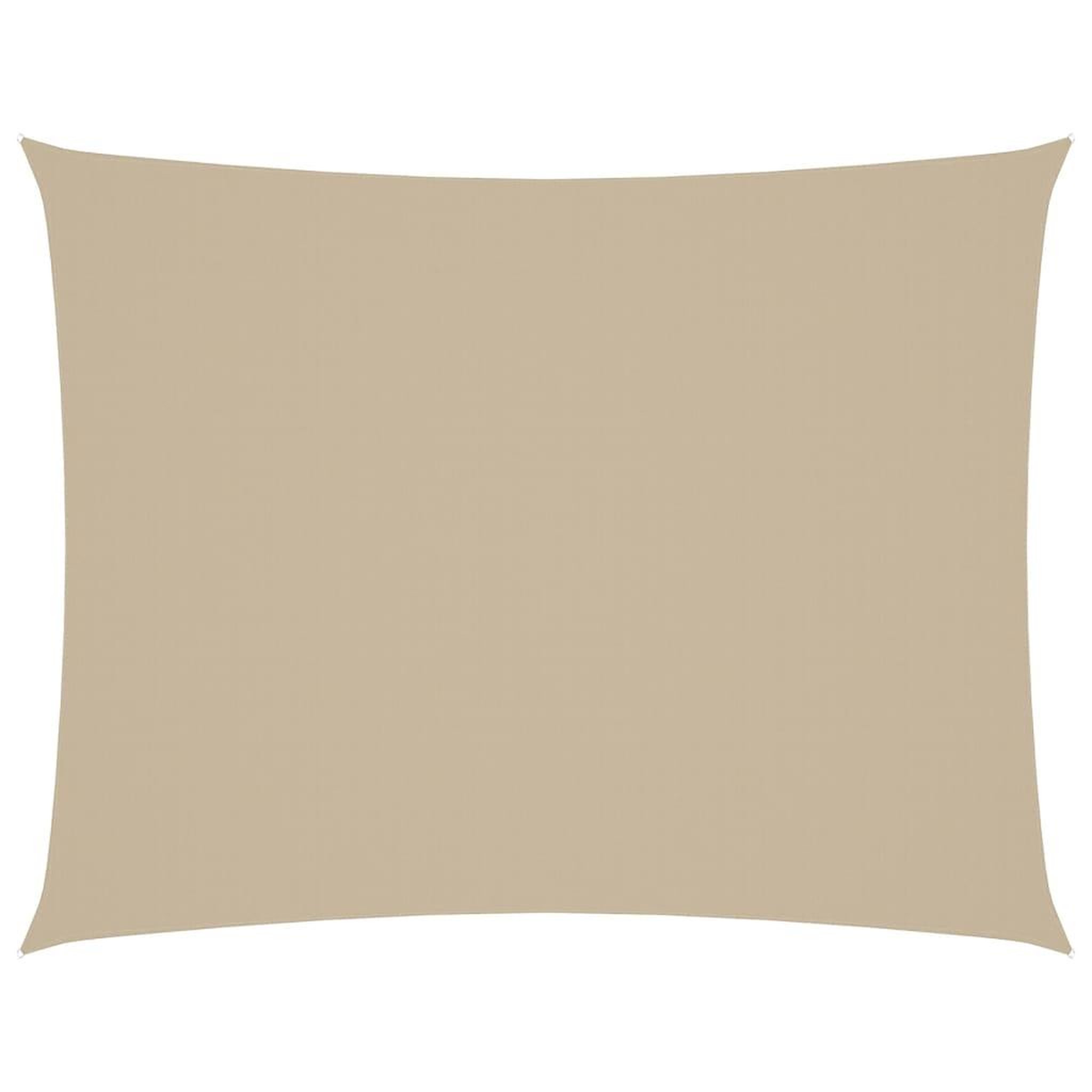 Voir la diapositive 2 : VIDAXL Voile de parasol tissu oxford rectangulaire 3x4,5 m beige