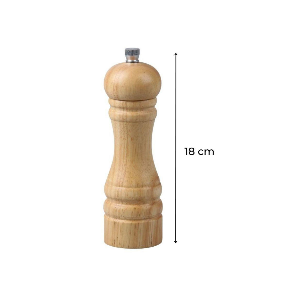 FM PROFESSIONAL Moulin à poivre manuel couleur bois 18 cm FM Professional Divers