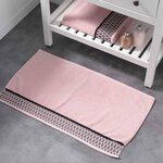 Paris Prix Tapis de Bain Imprimé  Botanica  50x85cm Rose
