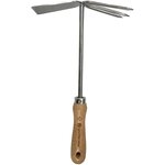 GARDENSTAR Houe double tête manche en bois FSC - 31,9x17,9cm