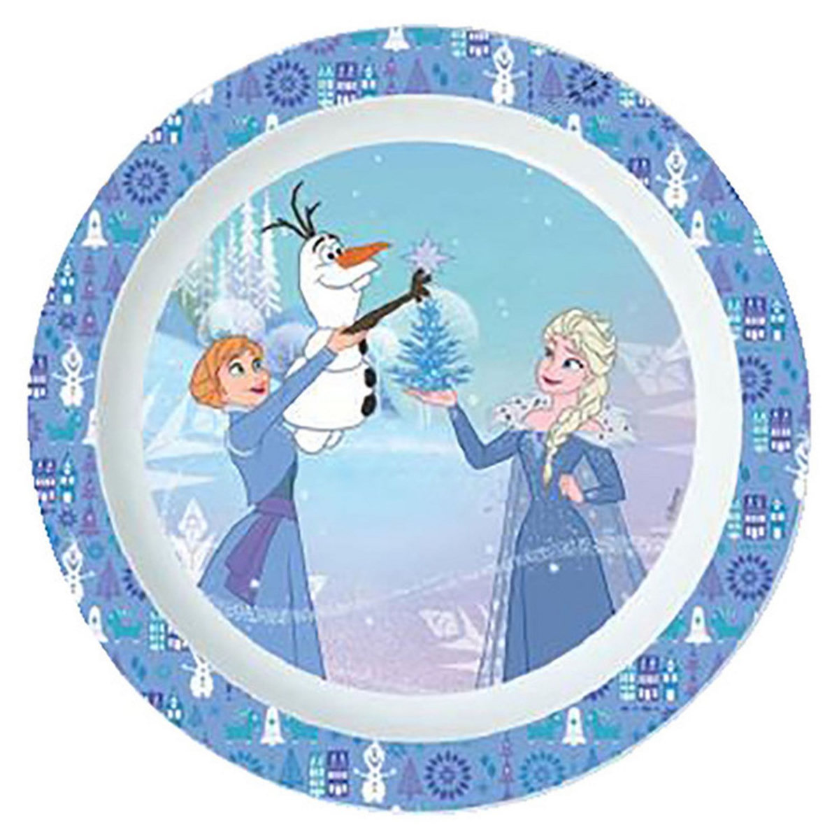 ACTUEL Assiettes réutilisables 22cm Reine des neiges