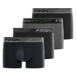 FREEGUN Lot de 4 boxers homme en coton Dynamic Jim. Coloris disponibles : Gris