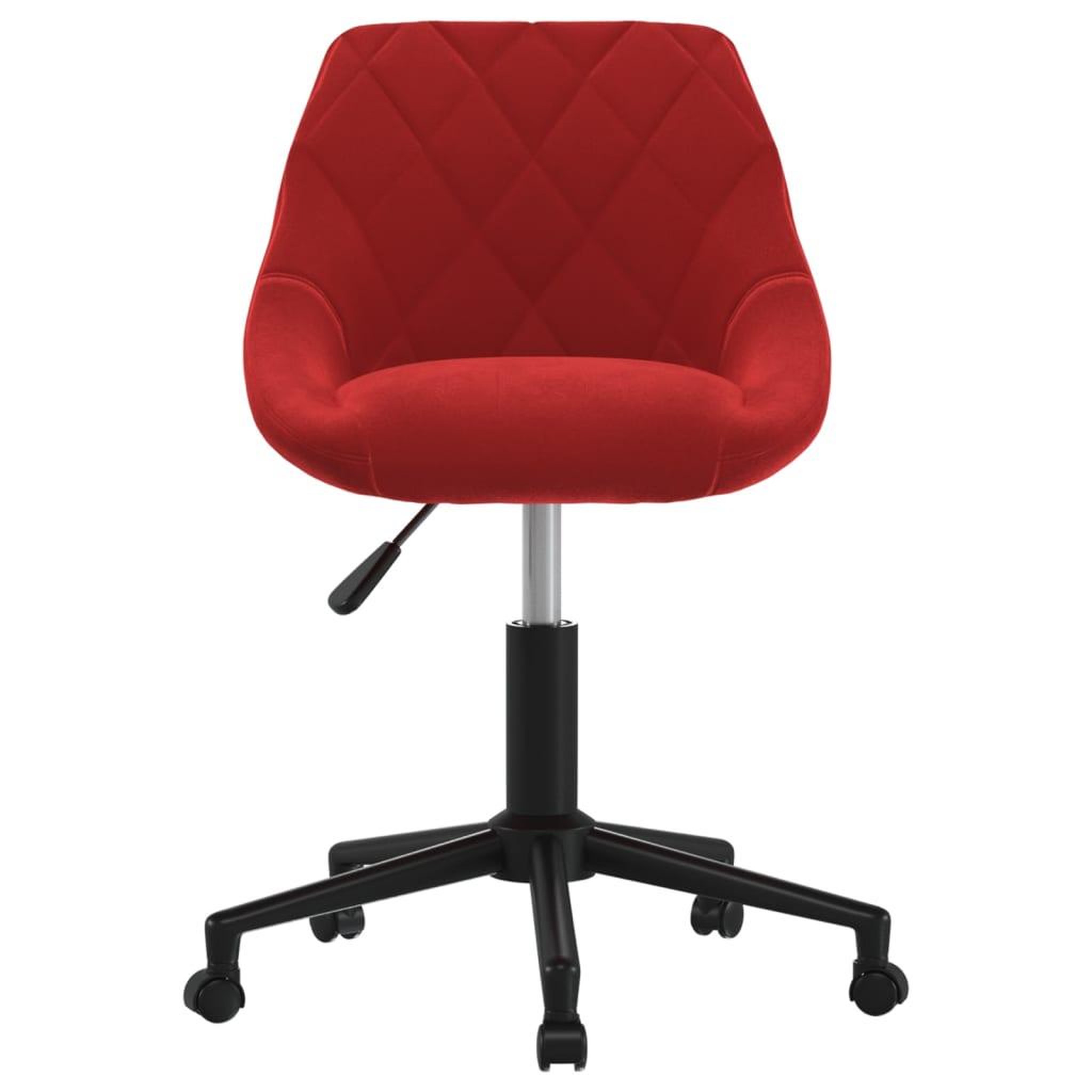 Voir la diapositive 2 : VIDAXL Chaise pivotante de salle a manger Rouge bordeaux Velours
