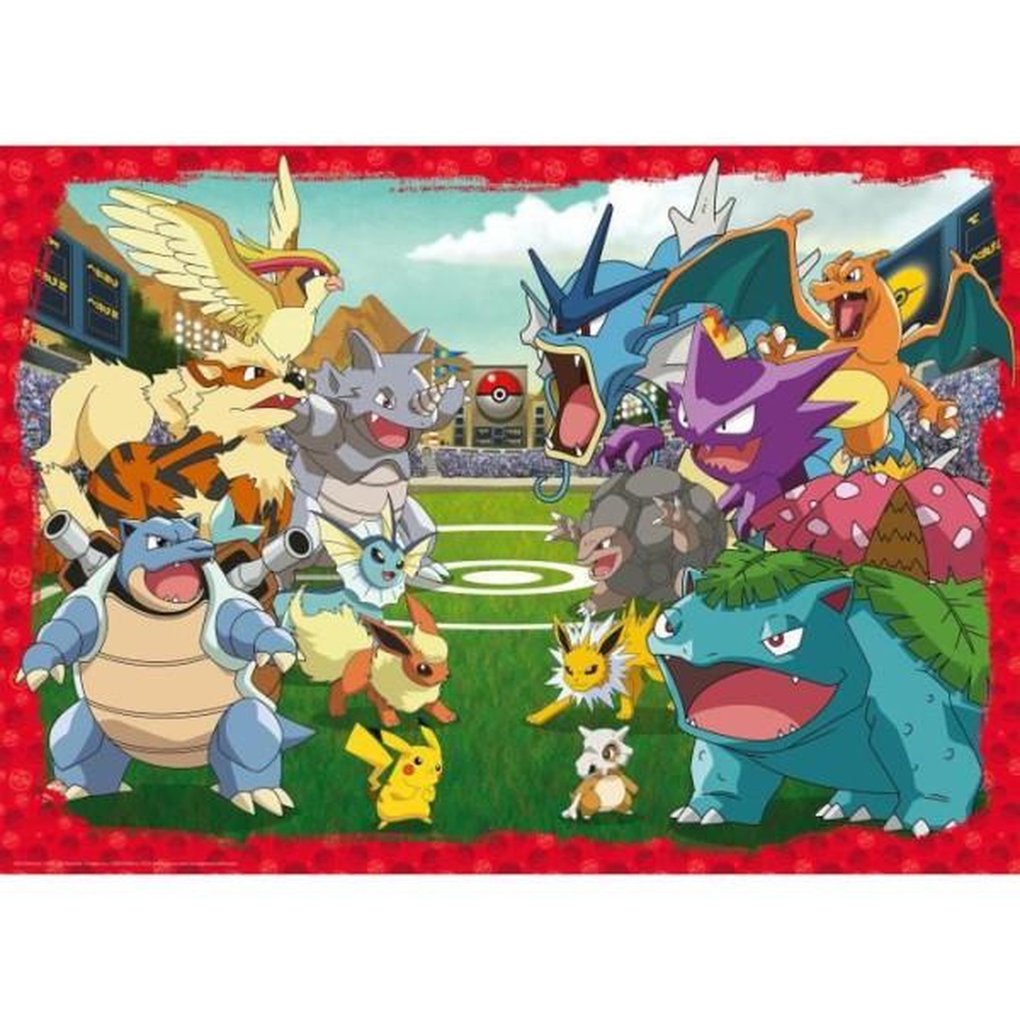 RAVENSBURGER Puzzle 1000 pieces pokémon l'affrontement, adultes et enfants dés 14 ans, puzzle de qualité supérieure, 12000628, ravensburg
