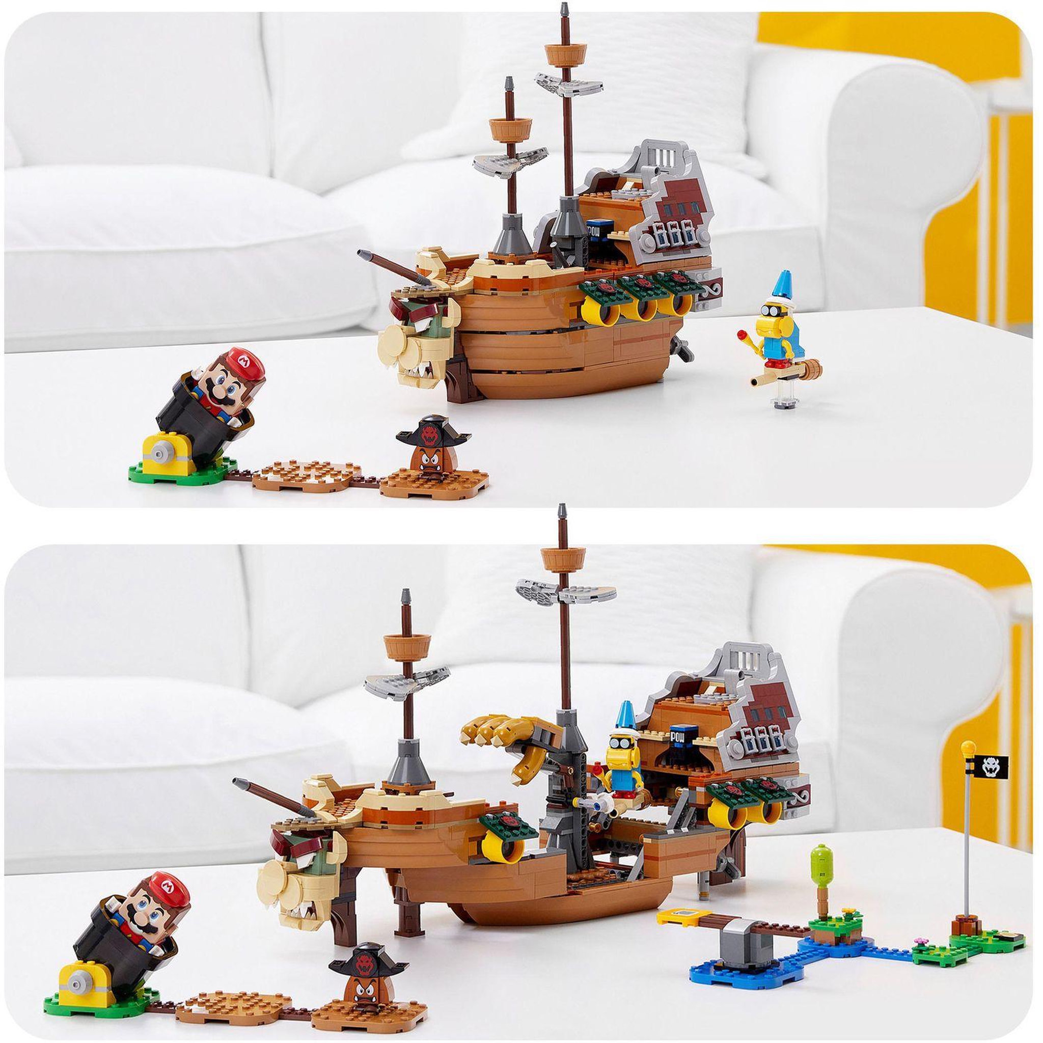 Voir la diapositive 5 : LEGO Super Mario 71391 Ensemble d'Extension La Forteresse Volante de Bowser Jouet