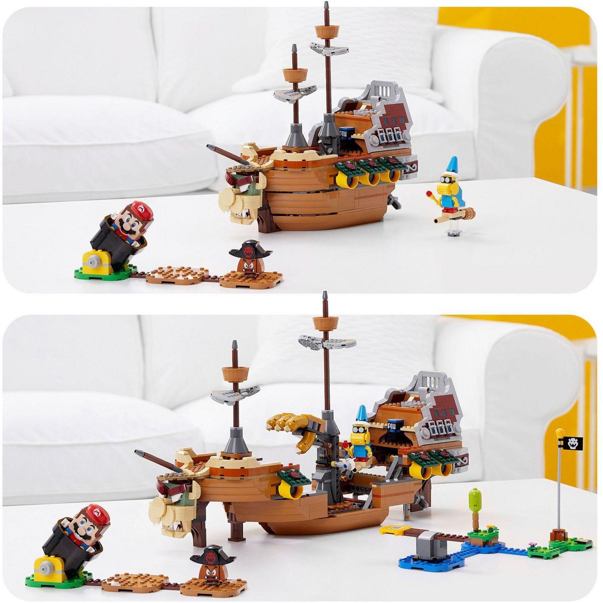 LEGO Super Mario 71391 Ensemble d'Extension La Forteresse Volante de Bowser Jouet