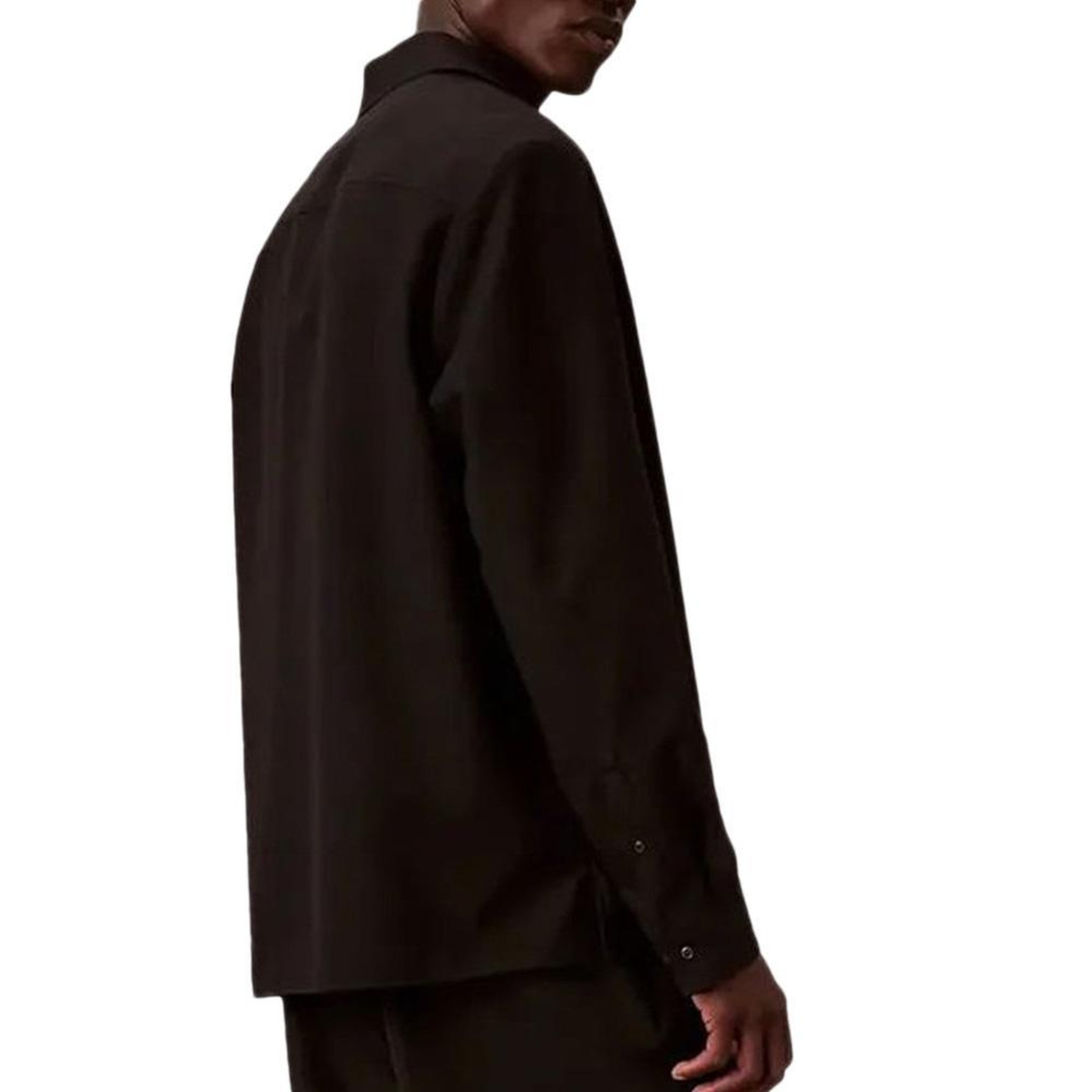 Voir la diapositive 2 : CALVIN KLEIN JEANS Chemise Noire Homme Calvin Klein Jeans Solids