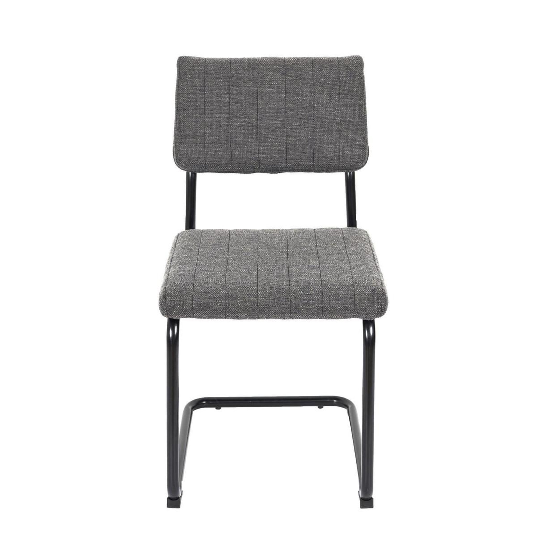 Voir la diapositive 2 : The Home Deco Factory Lot de 2 chaises  alban  84cm gris chiné