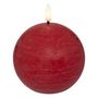 Voir la diapositive 2 : ATMOSPHERA Bougie Boule à LED  Molia  10cm Rouge