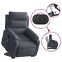 Voir la diapositive 5 : VIDAXL Fauteuil de massage inclinable Gris fonce Velours