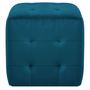 Voir la diapositive 3 : VIDAXL 2 pcs Tables de chevet Bleu 30x30x30 cm Tissu velours
