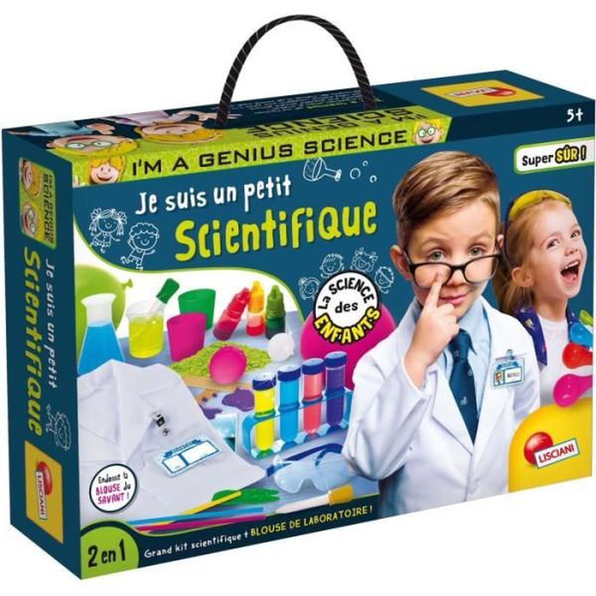 LISCIANI GIOCHI Jeu scientifique pour enfants - lisciani - génius science - je suis un petit scientifique - a partir de 5 ans