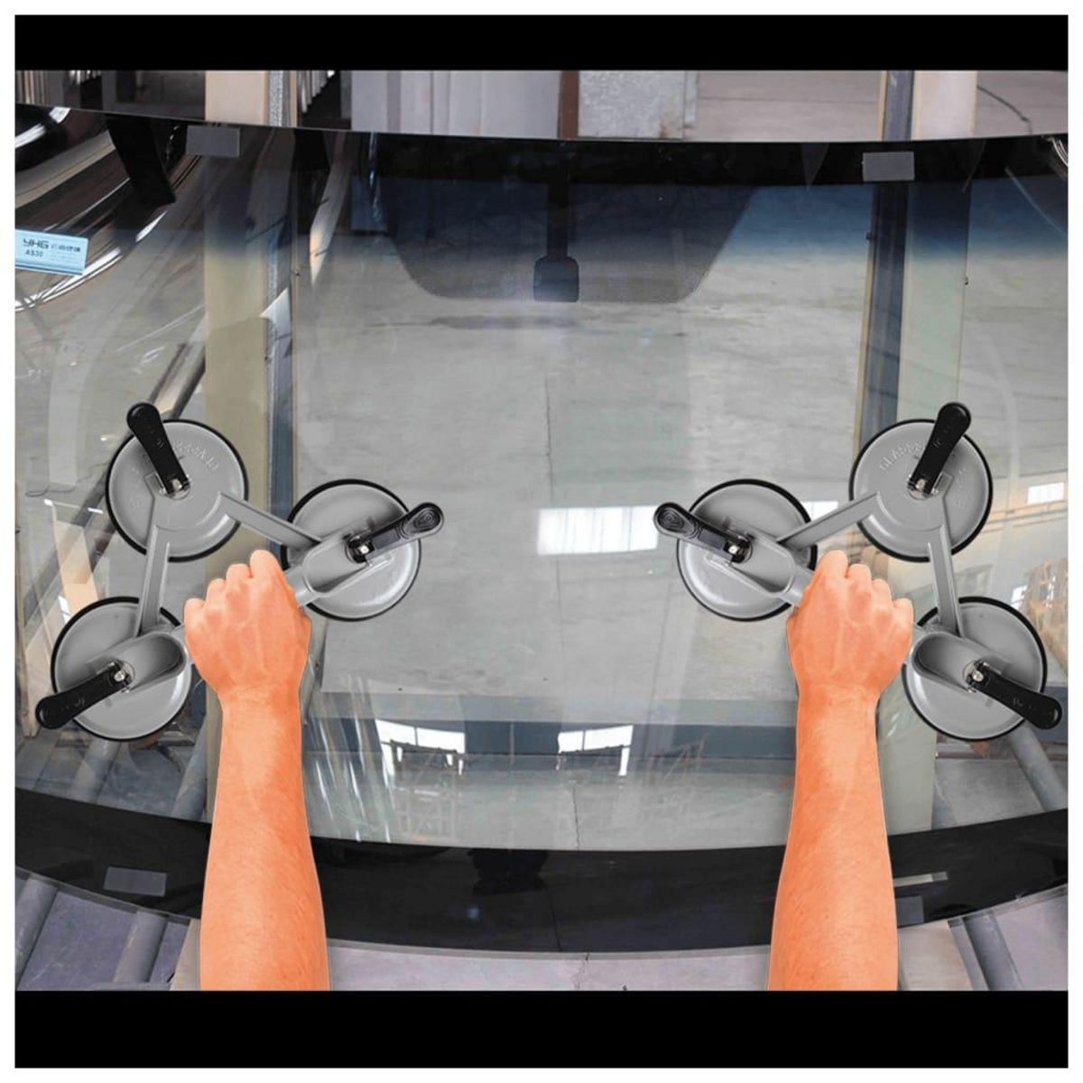PROPLUS ProPlus Appareil de levage a vide avec 3 ventouses Aluminium