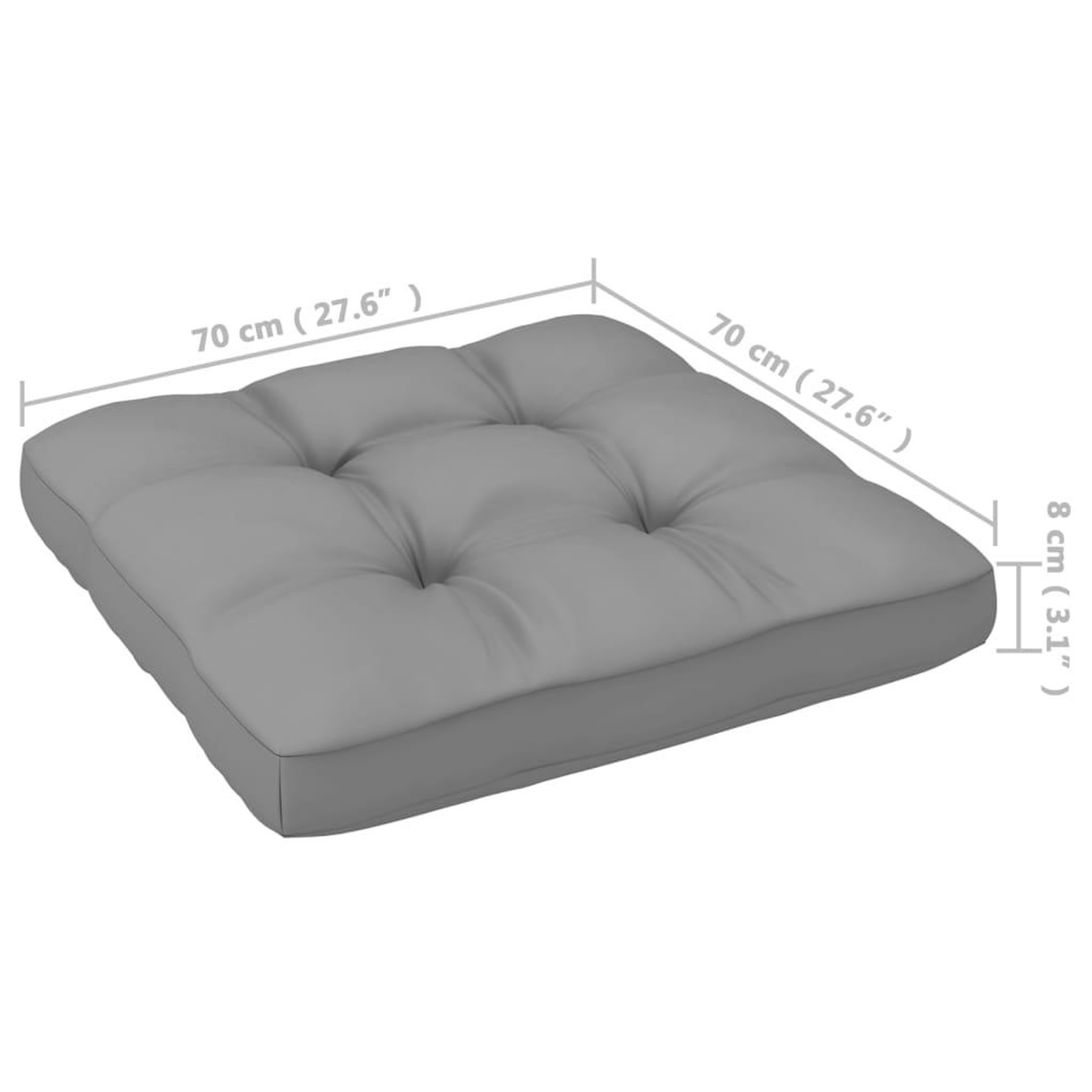 Voir la diapositive 6 : VIDAXL Salon de jardin 6 pcs avec coussins Bois de pin massif