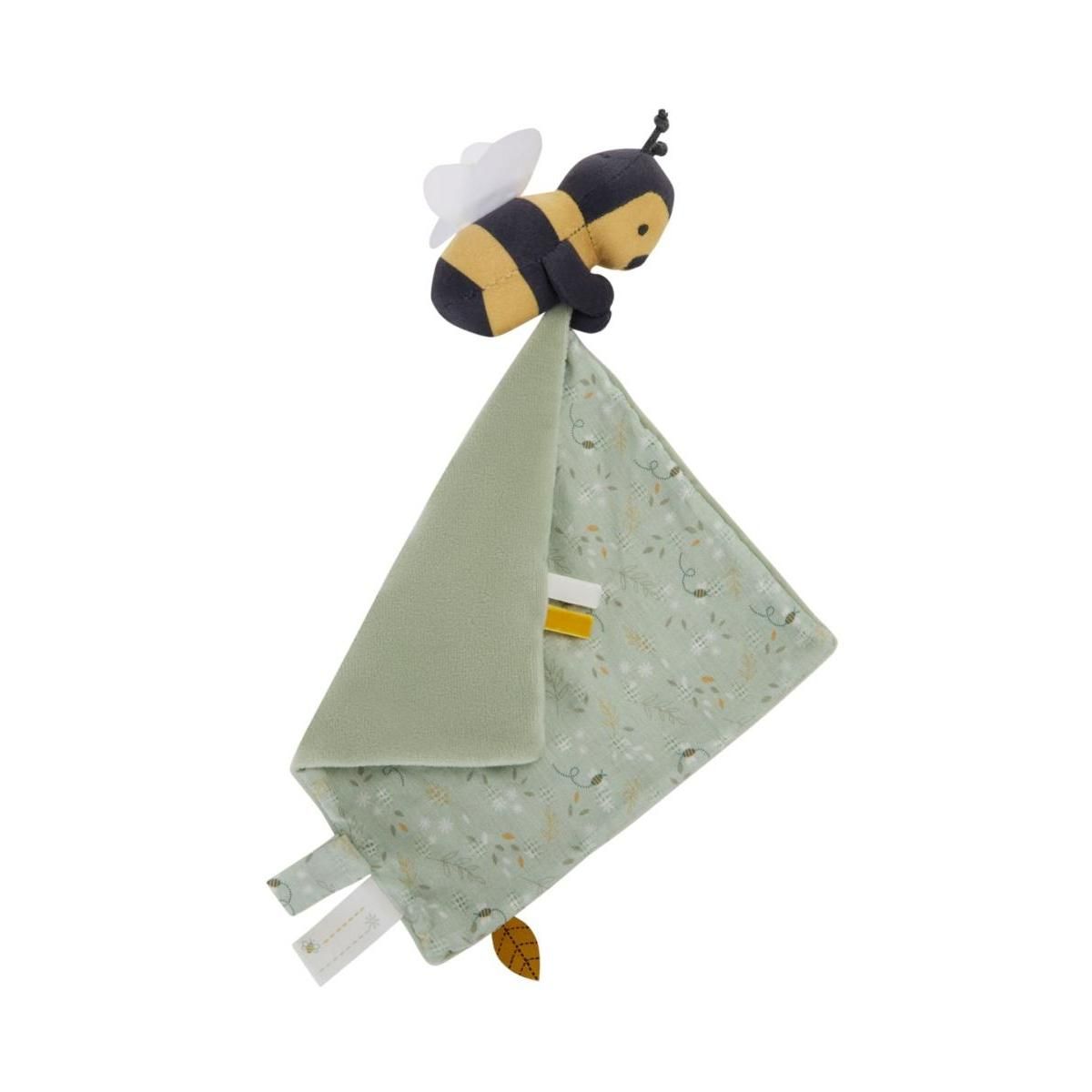 COMBELLE Doudou Abeille voile vert clair