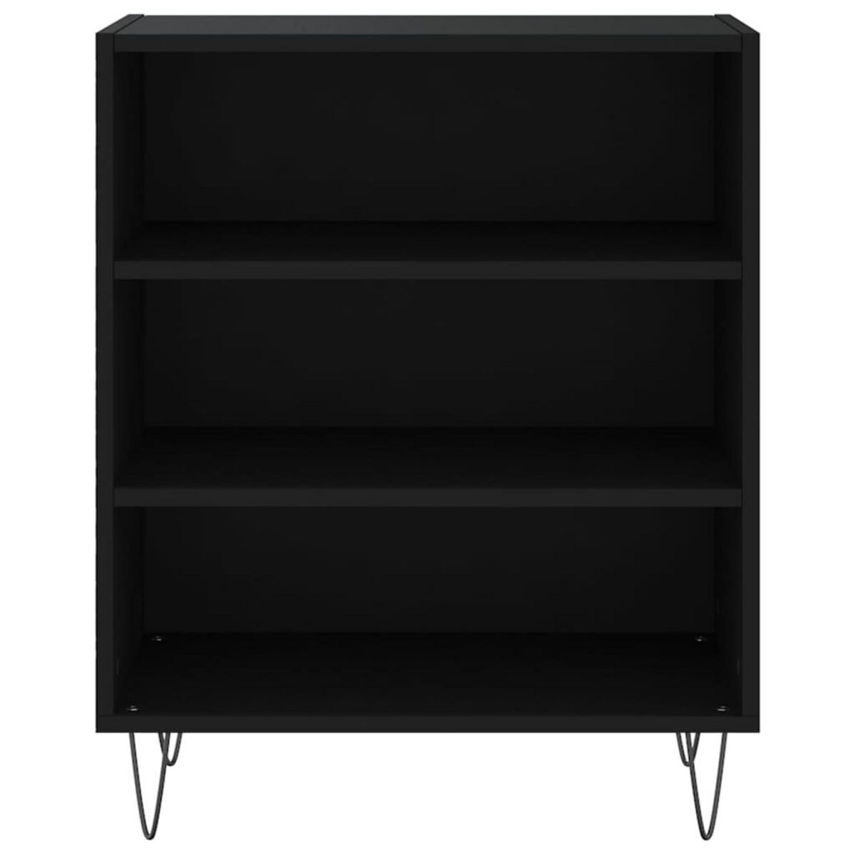 VIDAXL Buffet noir 57x35x70 cm bois d'ingenierie