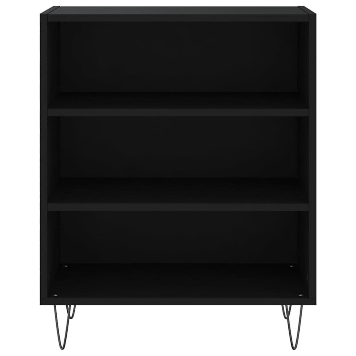 VIDAXL Buffet noir 57x35x70 cm bois d'ingenierie