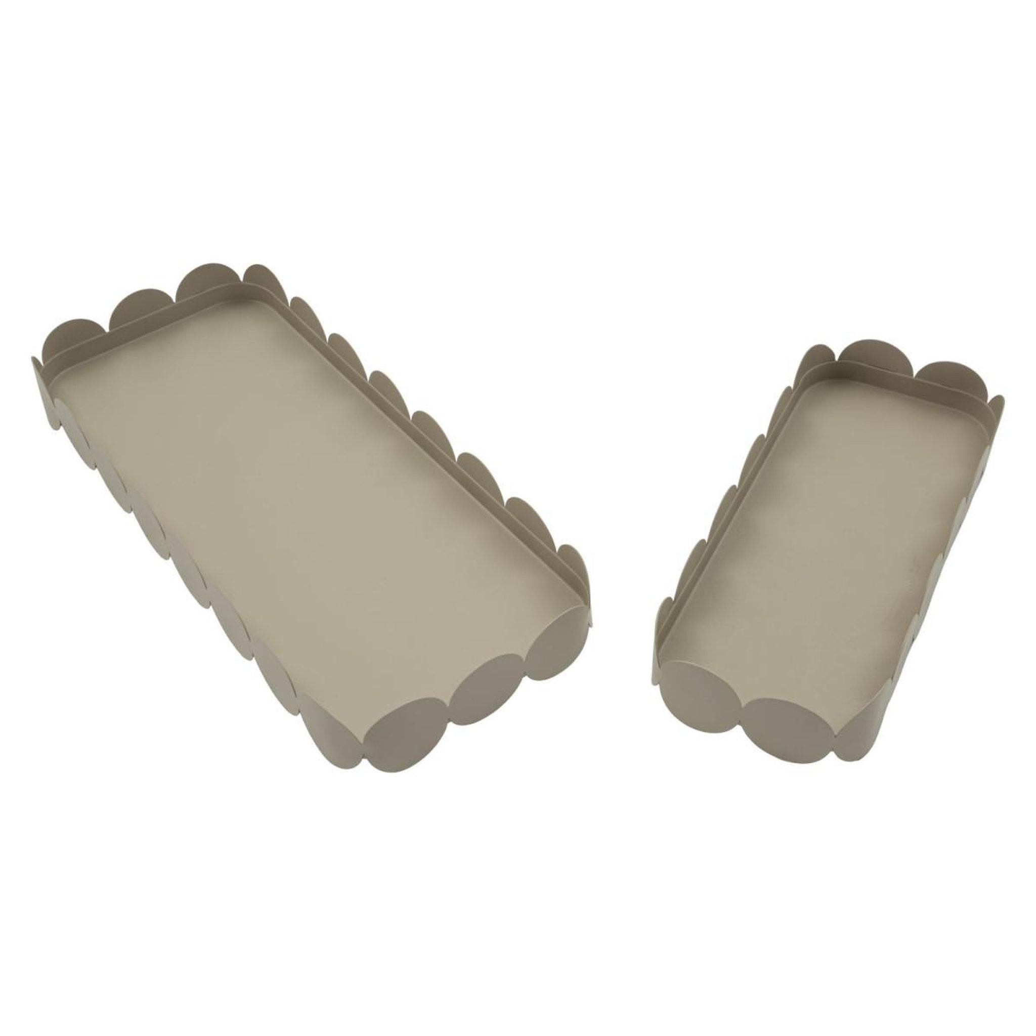 Voir la diapositive 2 : Paris Prix Lot de 2 vide-poches en métal  saturn  40cm taupe