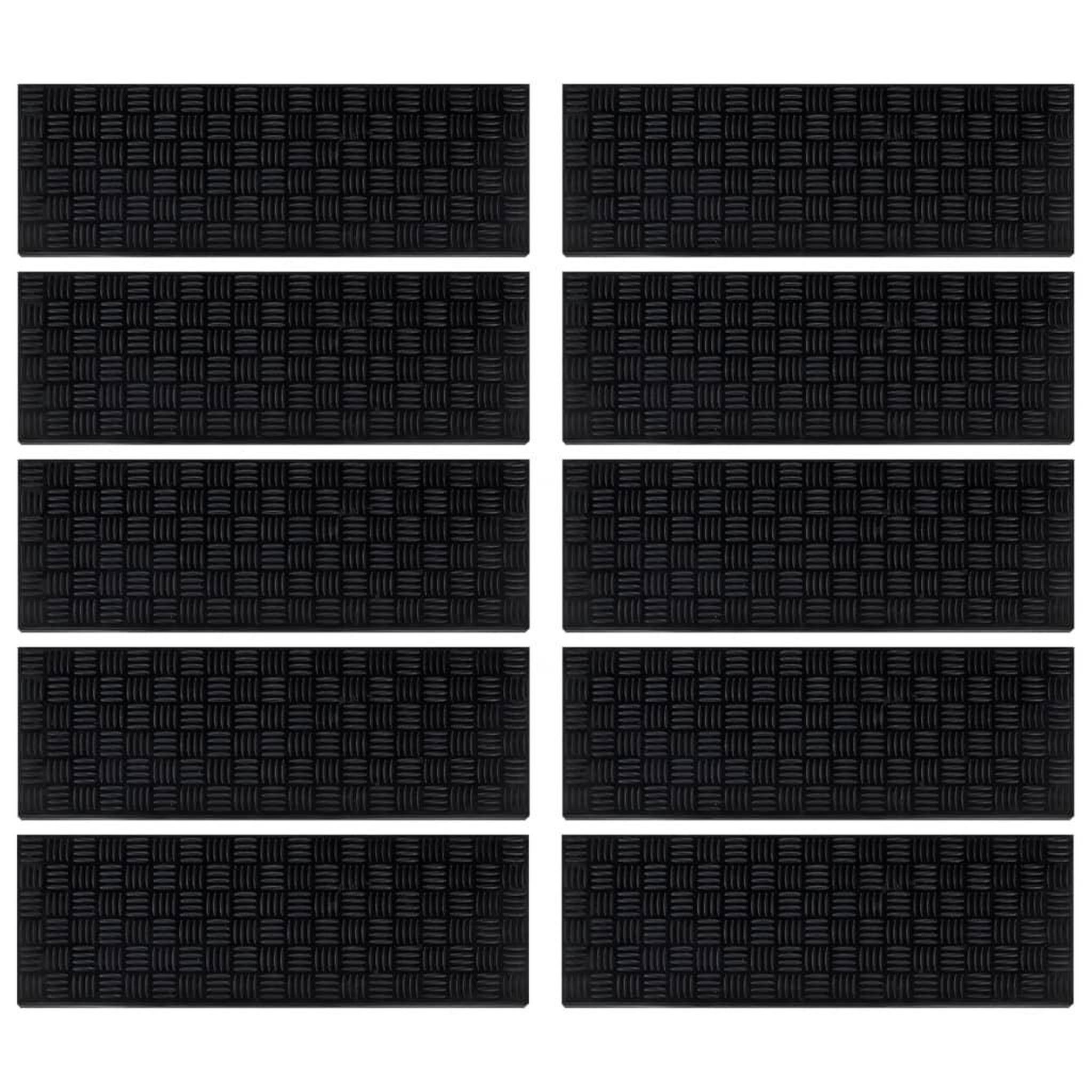 Voir la diapositive 3 : VIDAXL Marches d'escalier 10 pcs 25x75 cm caoutchouc