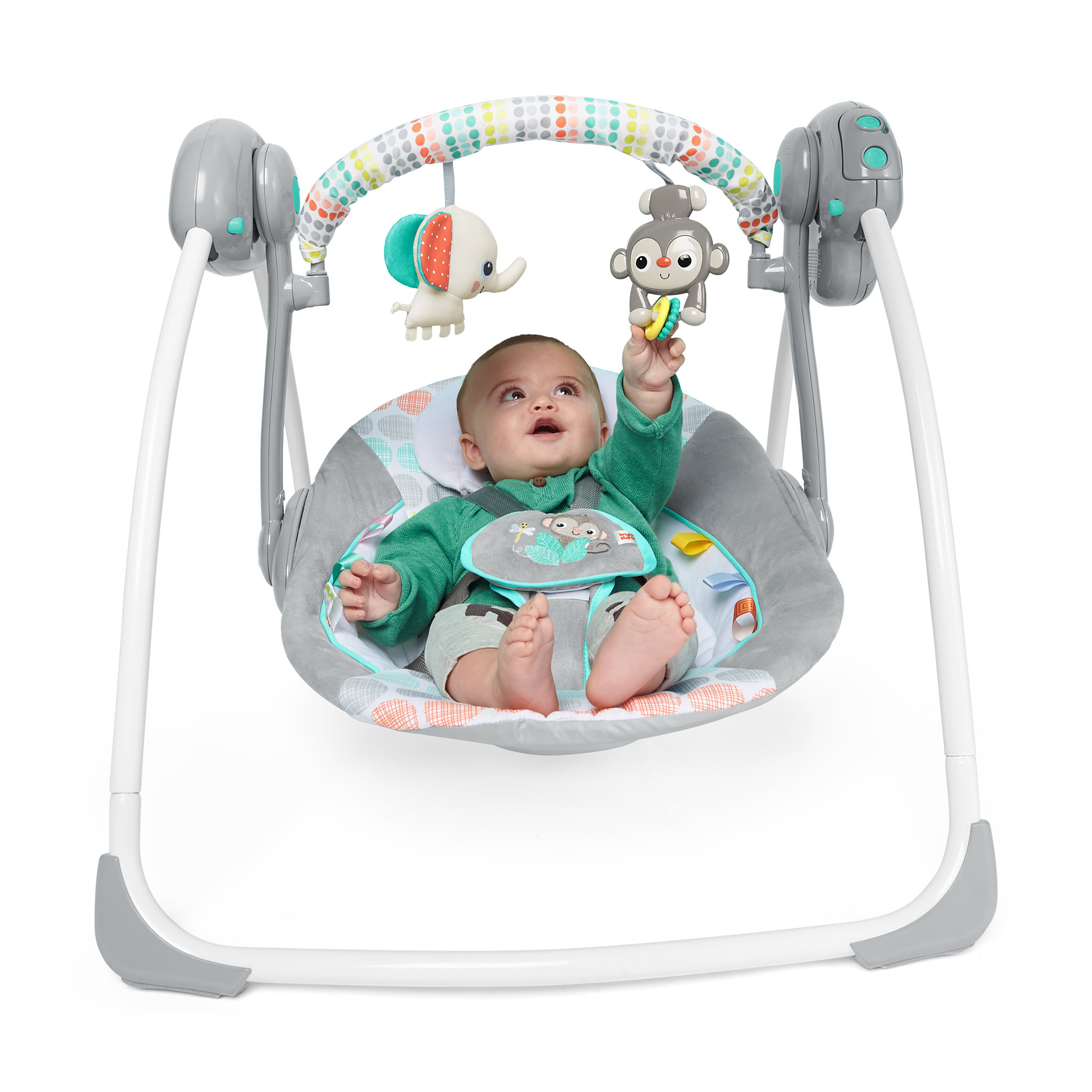 Voir la diapositive 3 : Bright Starts Transat balancelle compact Whimsical Wild