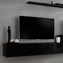Voir la diapositive 3 : Paris Prix Meuble TV Mural Design  Switch V  250cm Noir