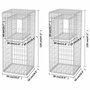 Voir la diapositive 6 : VIDAXL Jardiniere/Poteau de panier gabion 2 pcs Acier 50x50x120 cm