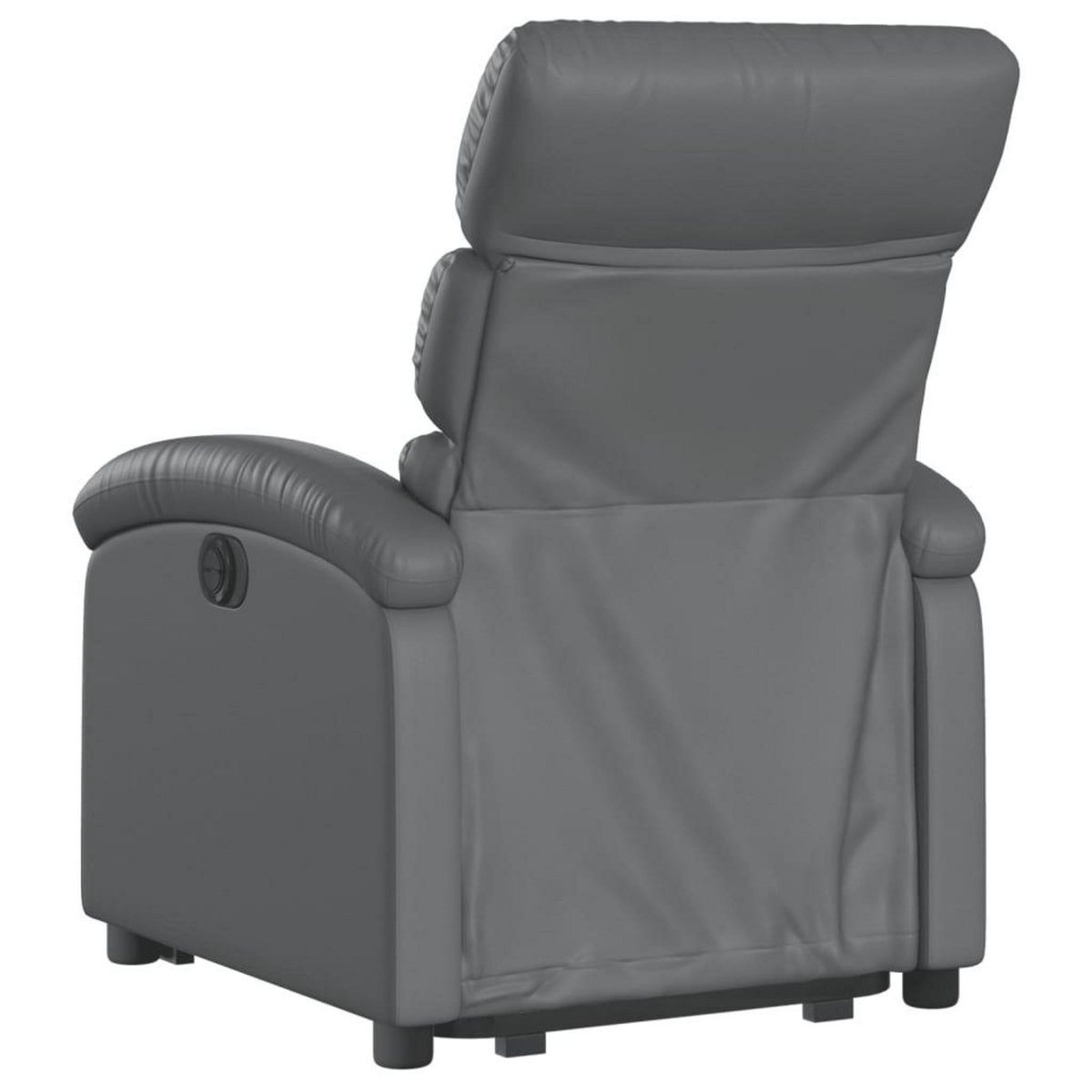 VIDAXL Fauteuil inclinable electrique gris similicuir