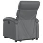 Voir la diapositive 4 : VIDAXL Fauteuil inclinable electrique gris similicuir