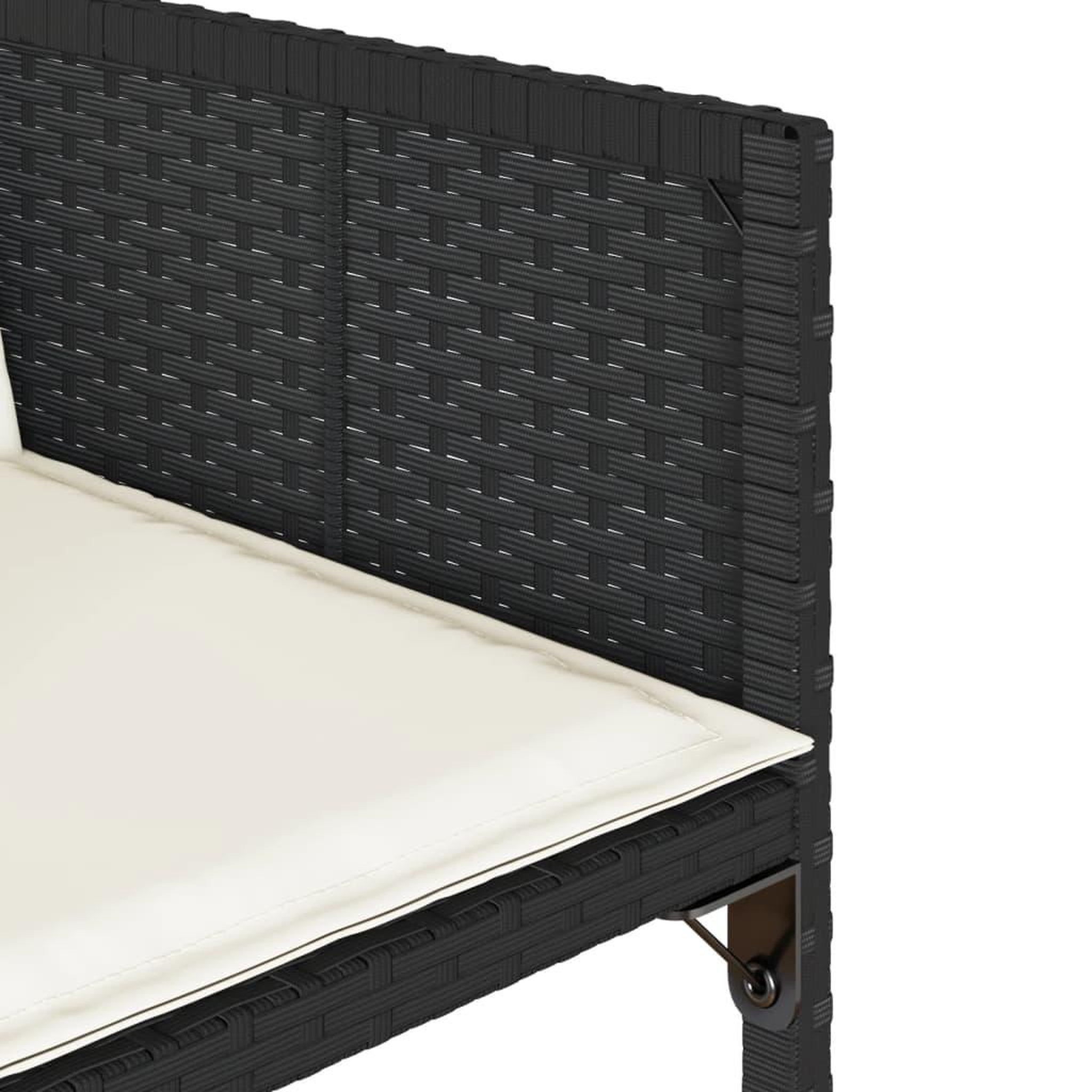 Voir la diapositive 5 : VIDAXL Ensemble a manger de jardin 17 pcs coussins noir resine tressee