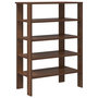 Voir la diapositive 2 : VIDAXL Etagere a chaussures chene marron 61x32x87,5 cm bois ingenierie