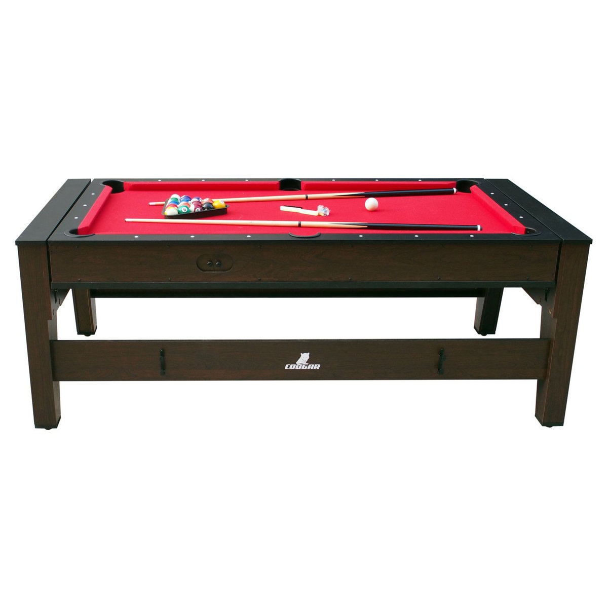 Cougar Duo Table de Jeu Reverso Billard et Air Hockey