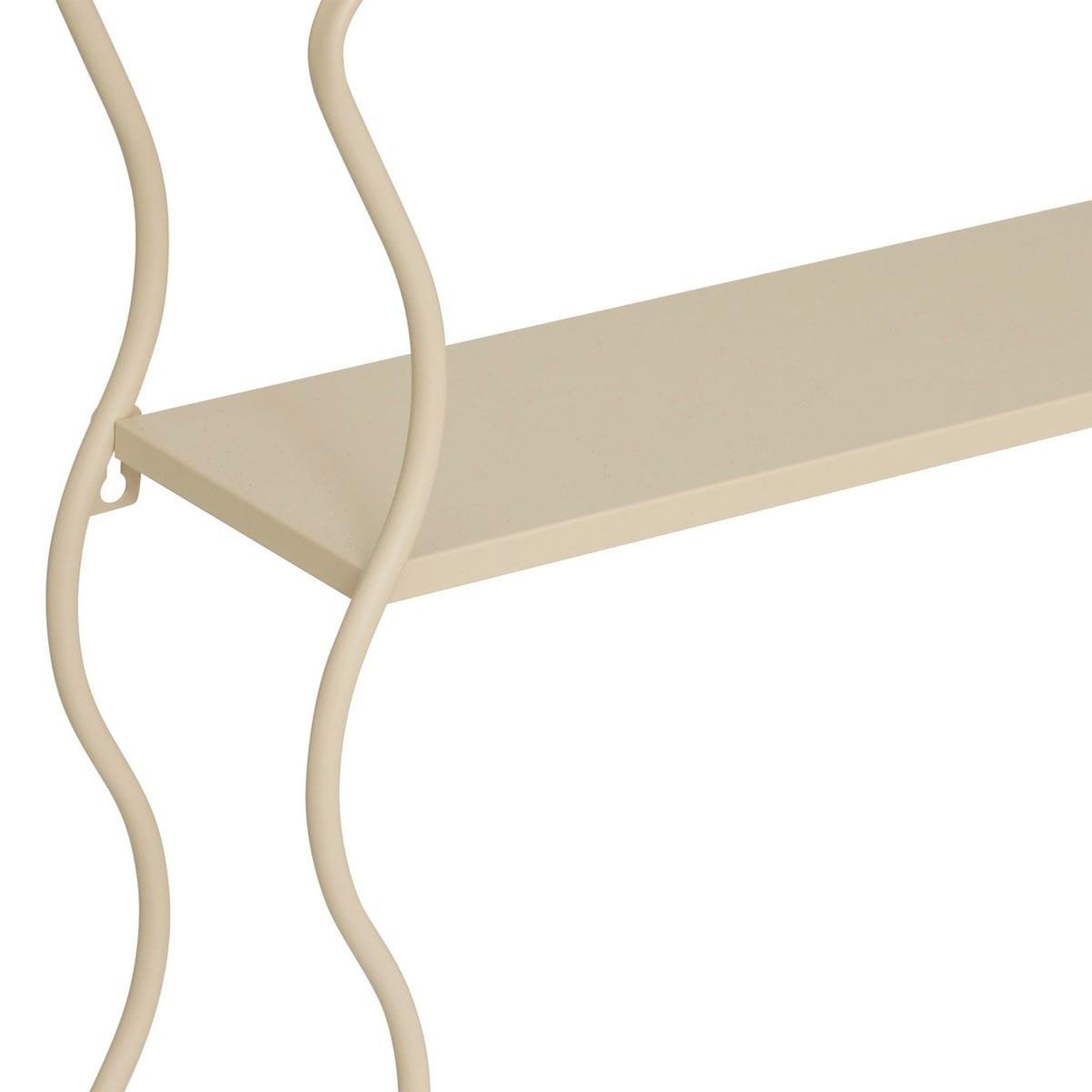 Voir la diapositive 3 : ATMOSPHERA Étagère murale design vague  judy  58cm beige