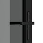 Voir la diapositive 5 : VIDAXL Porte interieure 102,5x201,5 cm Noir Verre ESG et aluminium