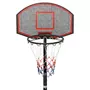 VIDAXL Support de basket-ball Noir 216-250 cm Polyethylene