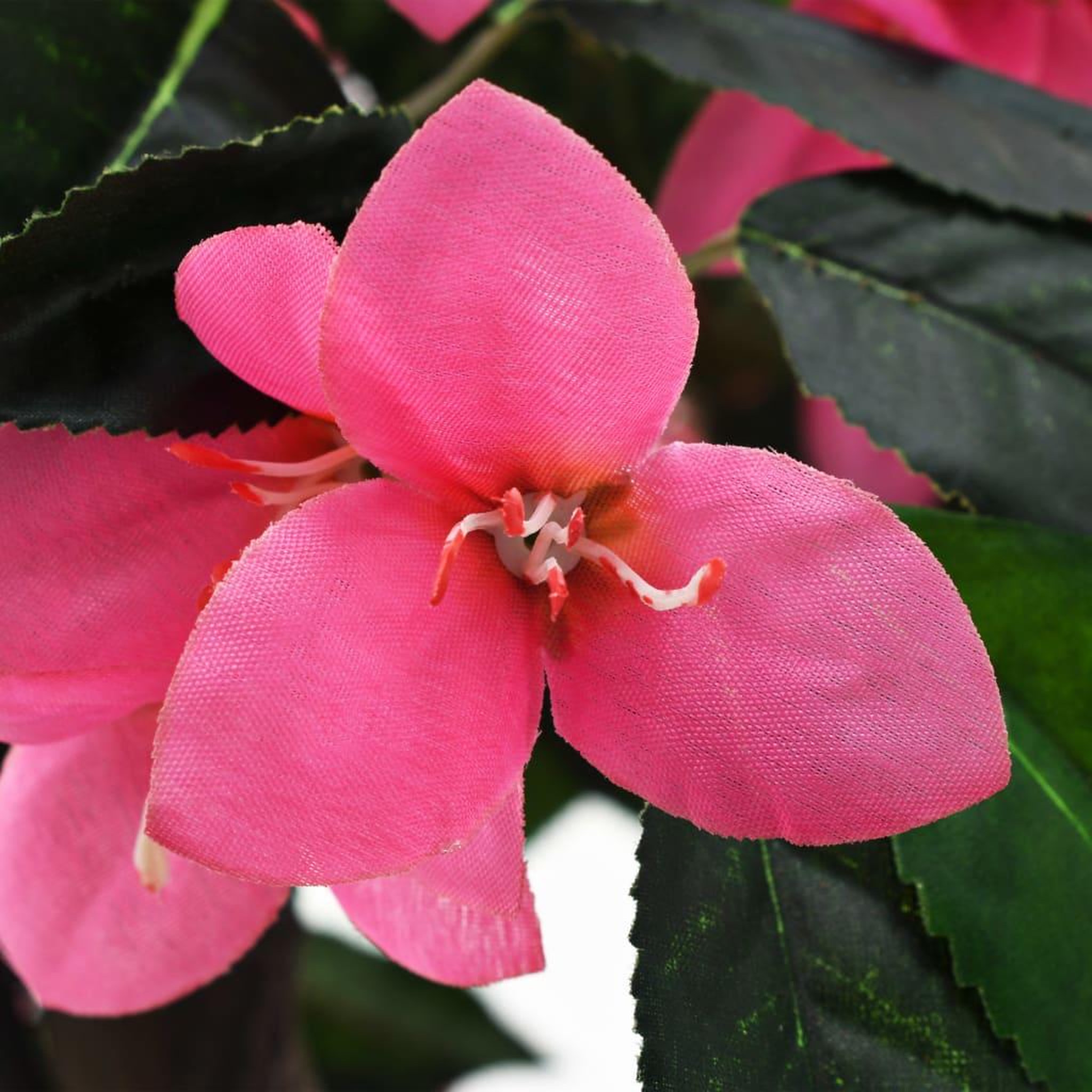 Voir la diapositive 2 : VIDAXL Plante artificielle de Rhododendron avec pot 155cm Vert et rose
