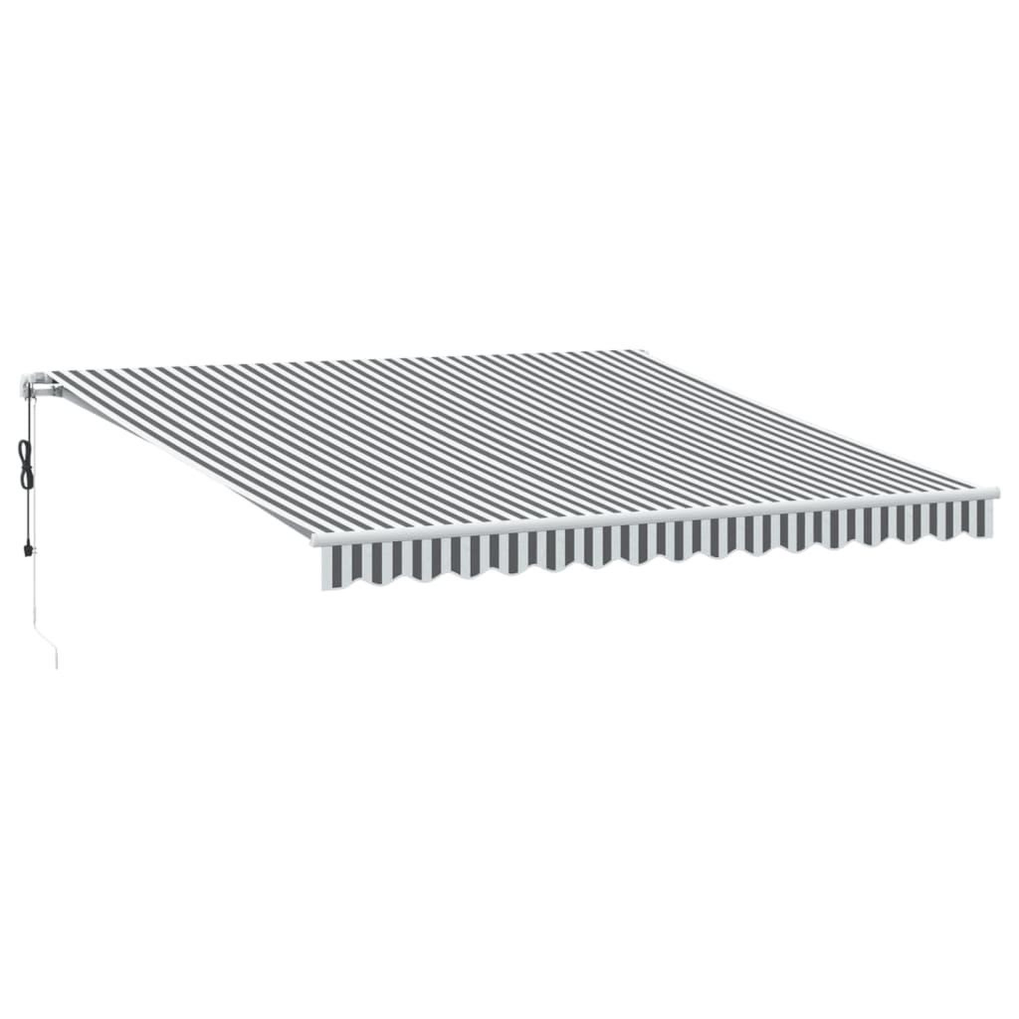 Voir la diapositive 2 : VIDAXL Auvent retractable automatique avec LED anthracite et blanc