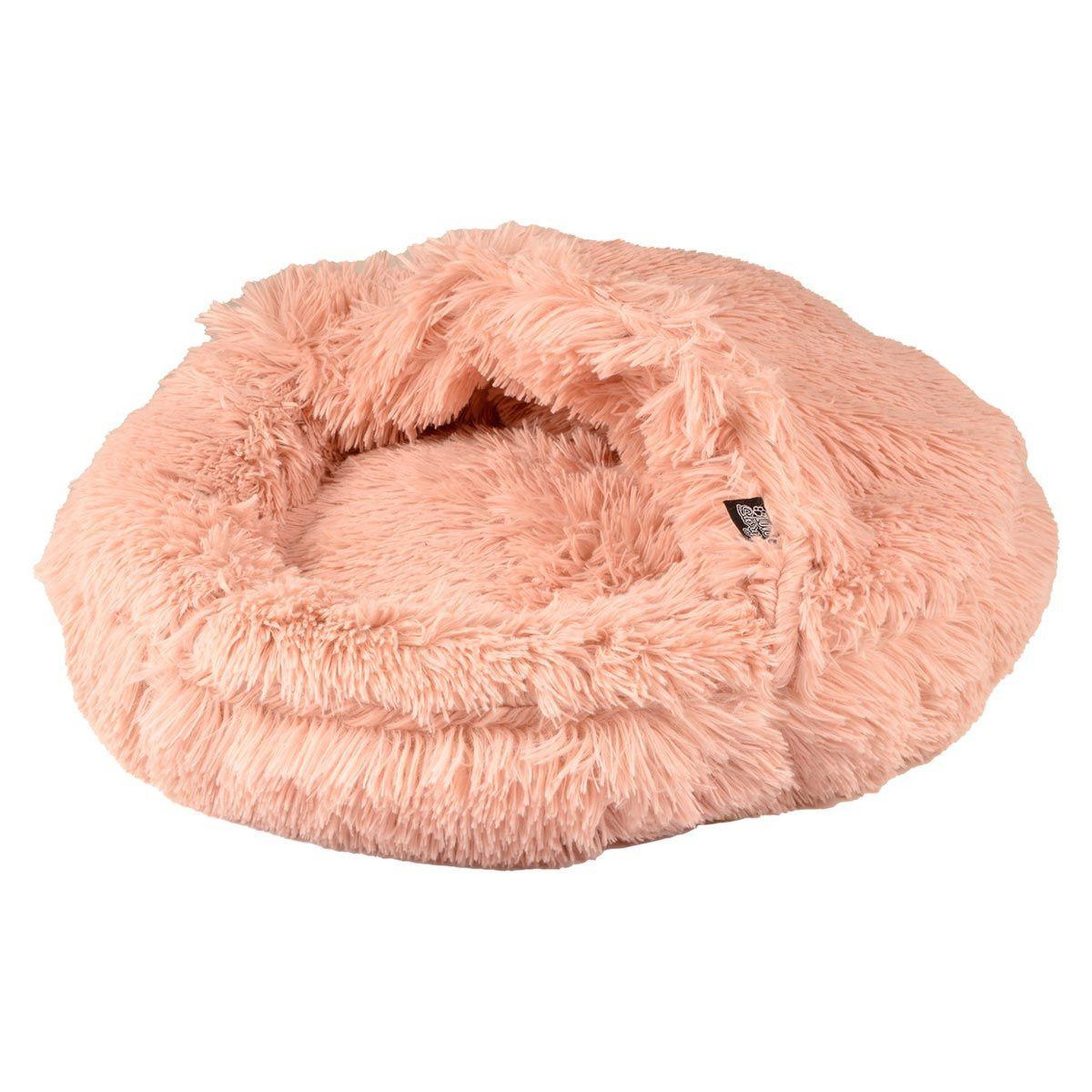 Voir la diapositive 1 : LOVE STORY Panier chausson chien & chat  fluffy  55cm rose