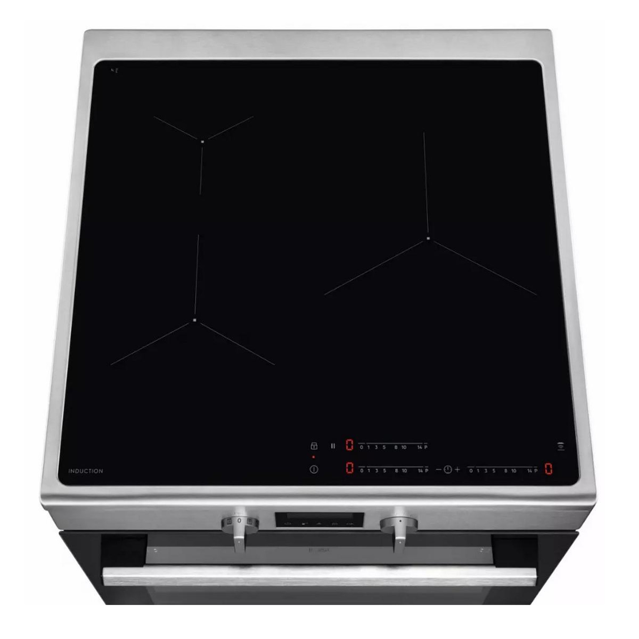 Voir la diapositive 3 : ELECTROLUX Cuisinière induction 73l 3 feux inox - lki64890cx