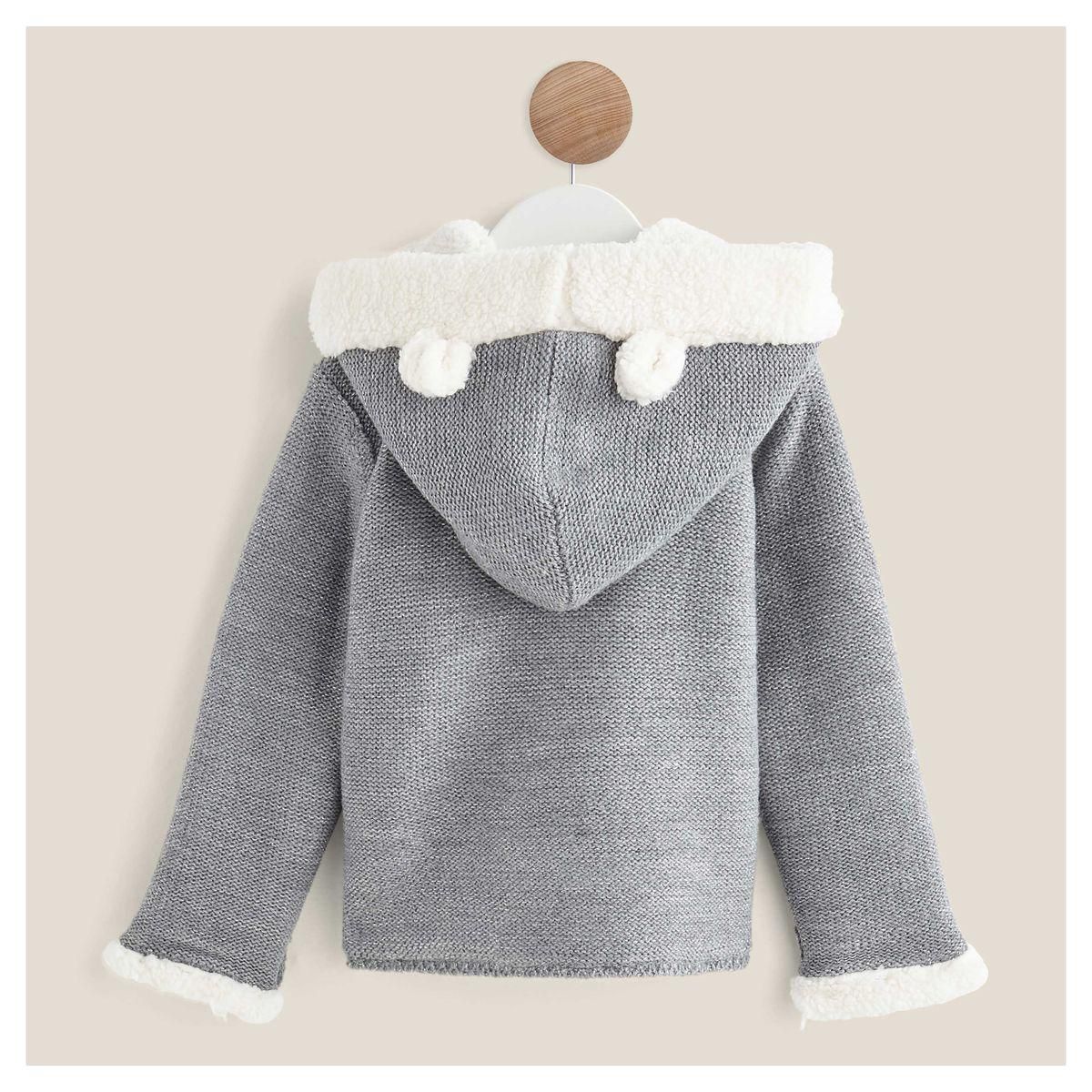 IN EXTENSO Cardigan à capuche bébé fille