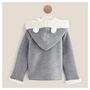 Voir la diapositive 3 : IN EXTENSO Cardigan à capuche bébé fille