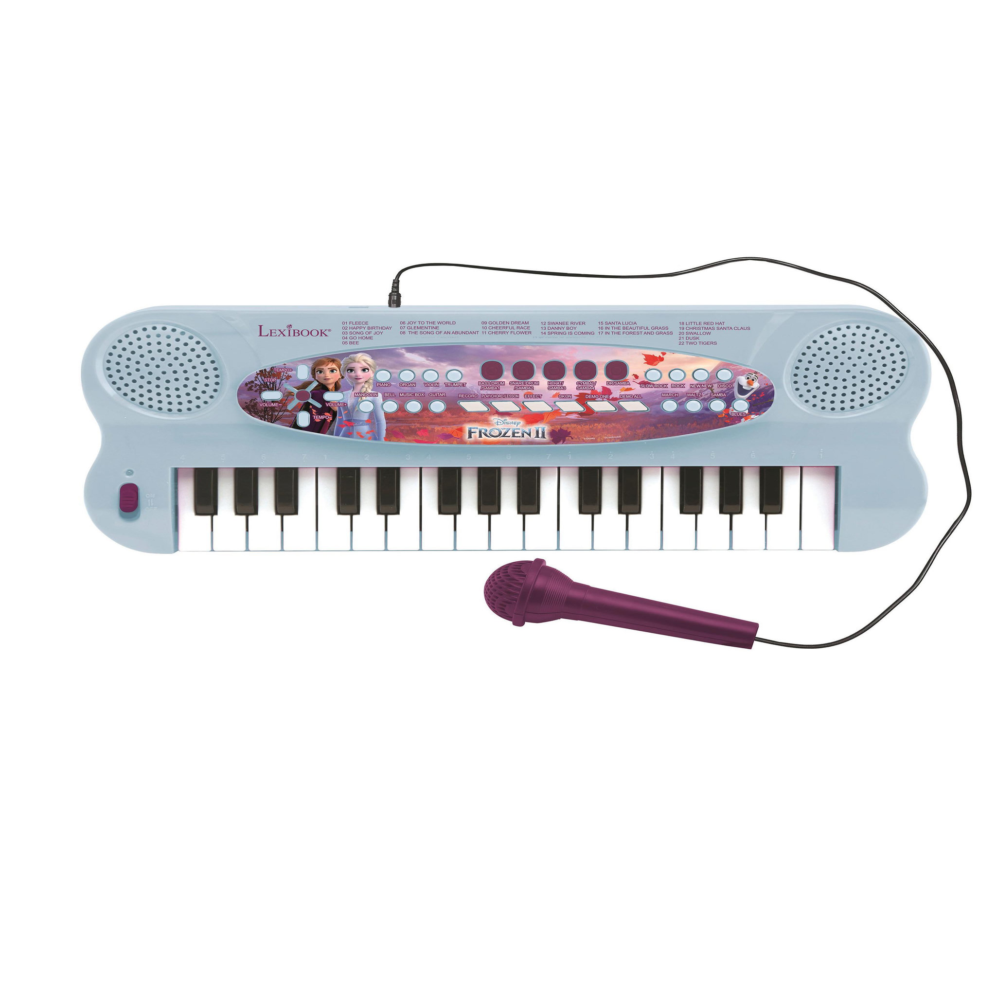 Lexibook Clavier Électronique Musical avec Micro Reine des Neiges