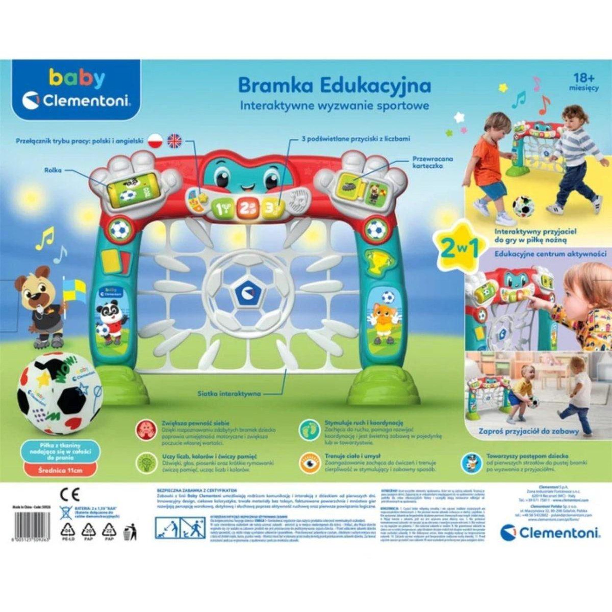 Voir la diapositive 3 : CLEMENTONI Jouet d'éveil  50926 baby - portique d'activités interactif