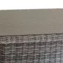 HESPERIDE Table basse relevable de jardin en résine tressée Moorea - L. 110 x H. 45 cm - Gris ombre
