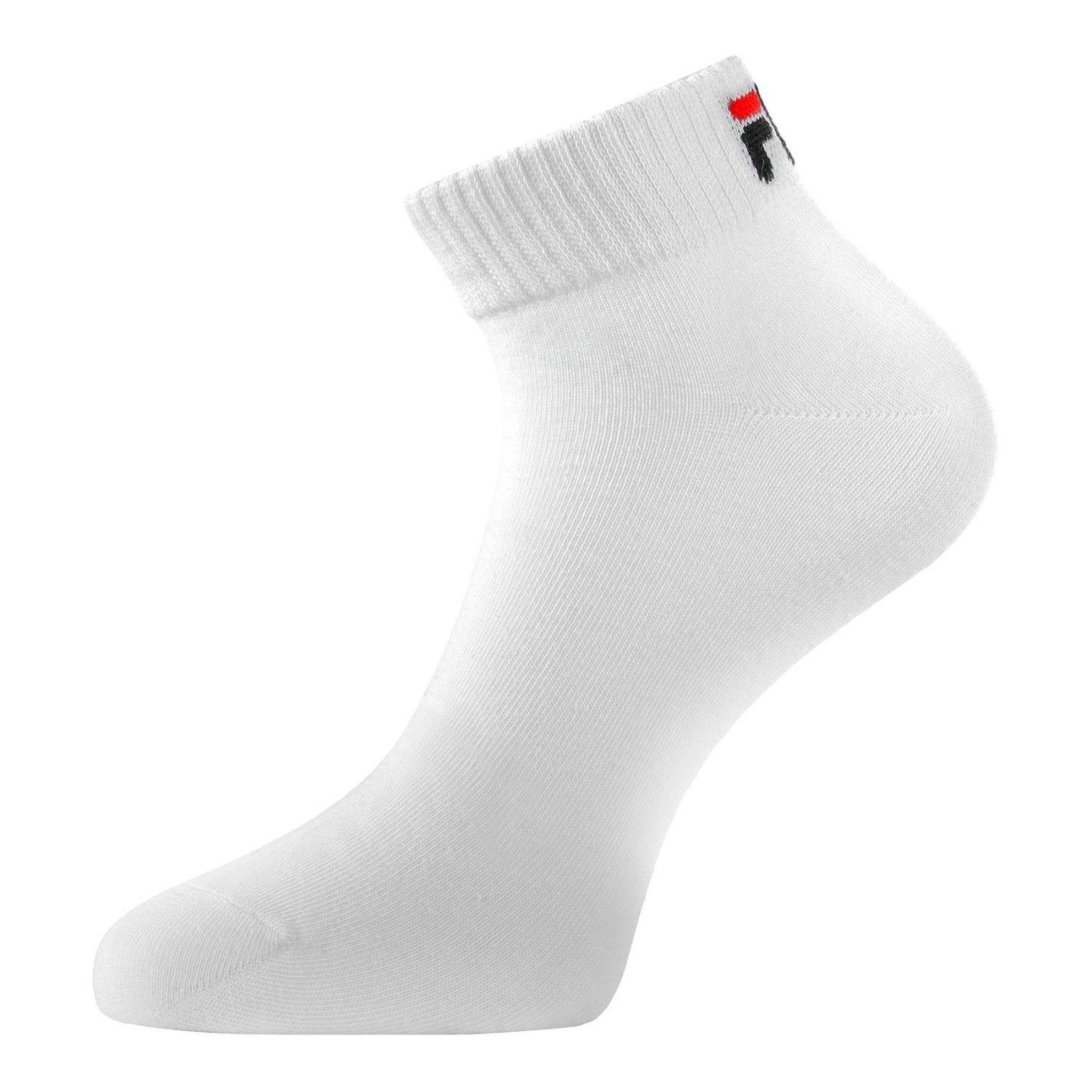 Voir la diapositive 3 : FILA Lot de 6 paires de chaussettes quarter homme f9300 blanc
