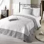 Boutis couvre-lit matelassé bicolore CHARMANT