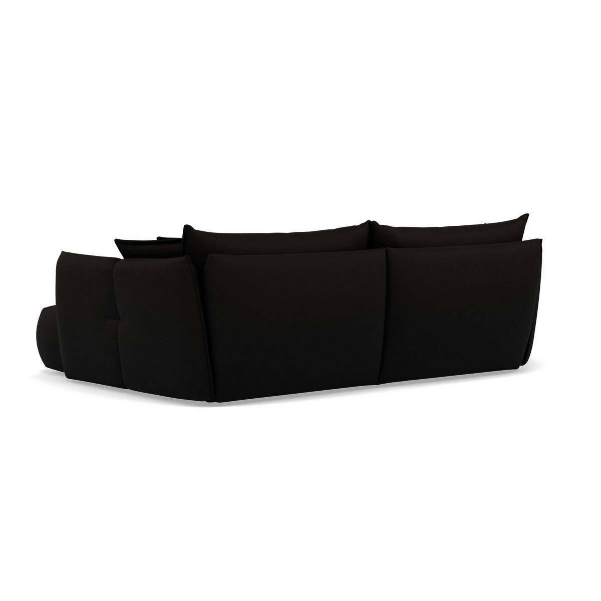 LISA DESIGN Cassiopee - canapé d'angle droit 4 places en tissu texturé