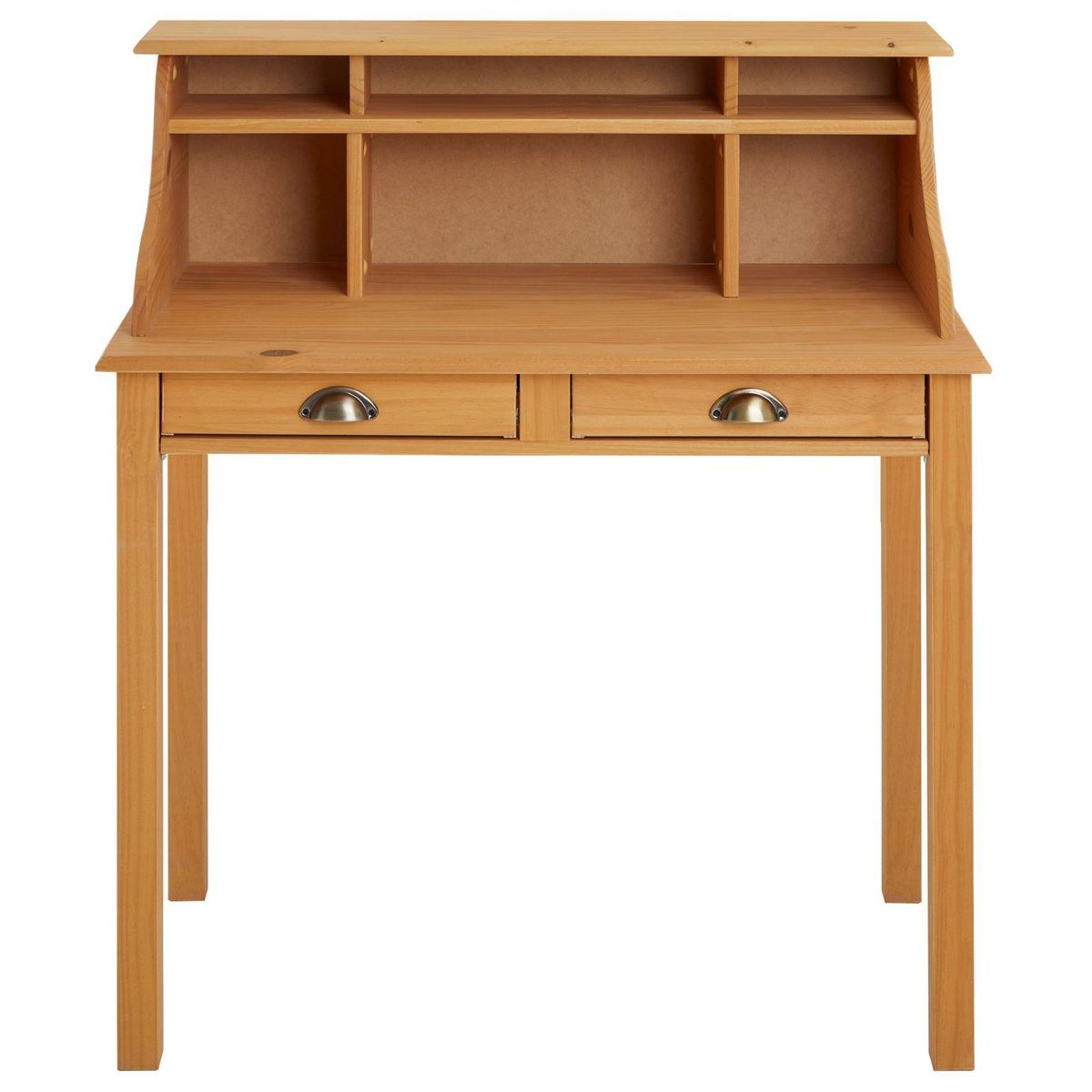 IDIMEX Bureau secrétaire MARLENE, avec 2 tiroirs, en pin massif