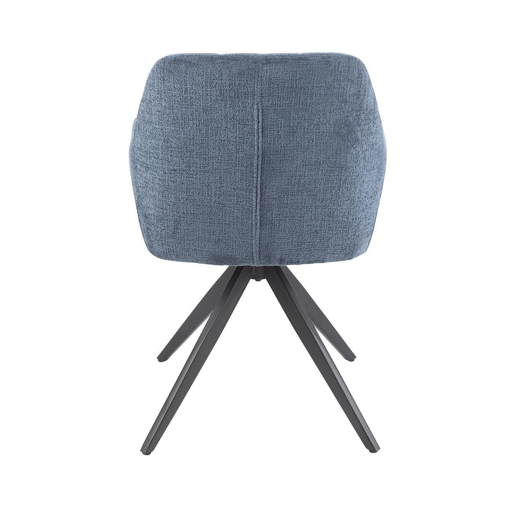 Voir la diapositive 3 : J-LINE Chaise design  louna  85cm bleu